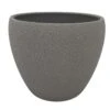 Grey Lizard Textured Round Ceramic Pot - 6" X 5.25"