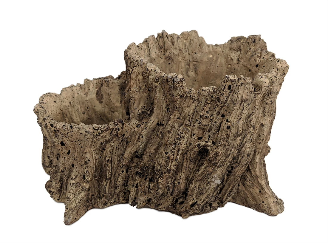 Sandridge Double Ceramic Planter - 8 1/4" X 5" X 4 1/2"