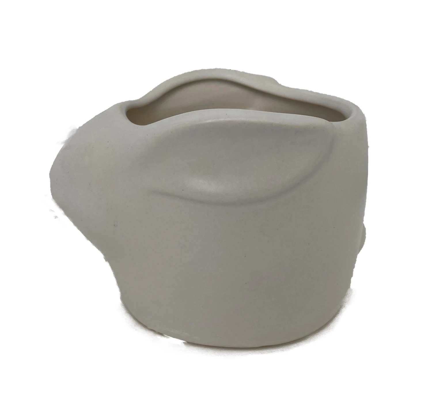 White Bunny Rabbit Ceramic Animal Pot - 6" X 4" - NEW - Image 2