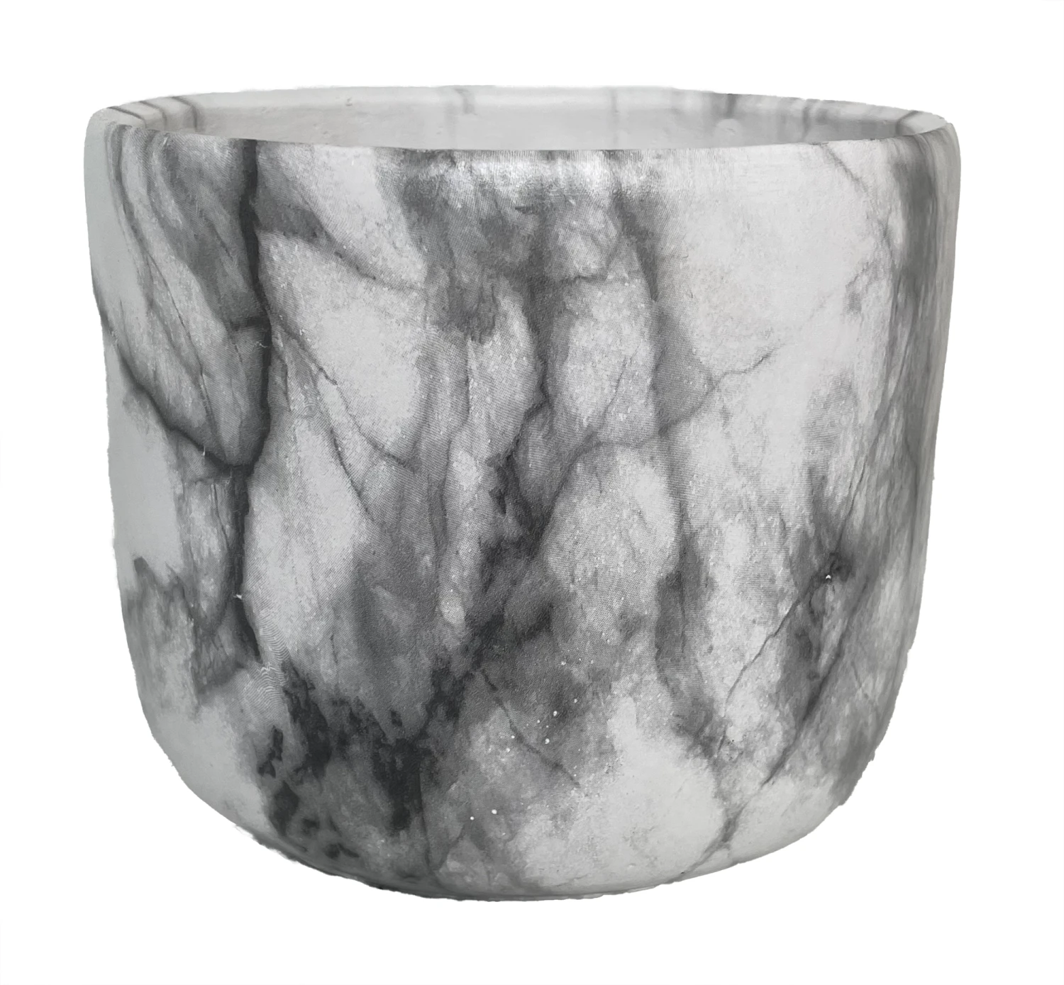 Marbled Egg Pot Cement Planter - 6" X 5" - Indoors Or Out