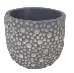 Caprise Cement Planter - 4.25" X 4" - Indoors Or Out - Sky Blue