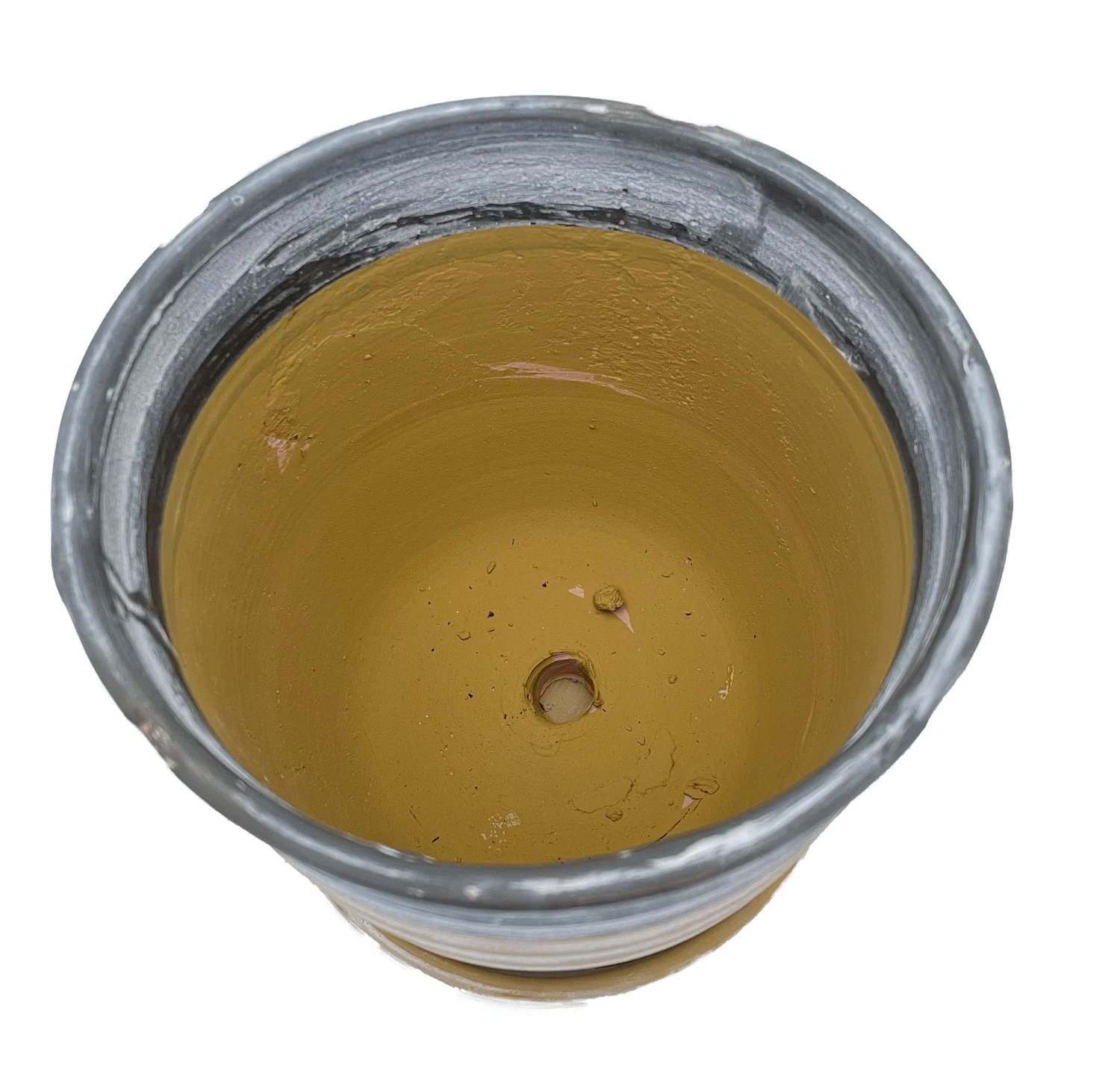 Sylvan Ceramic Planter With Attached Saucer - Honey - 5.5" X 5.5" - Image 2